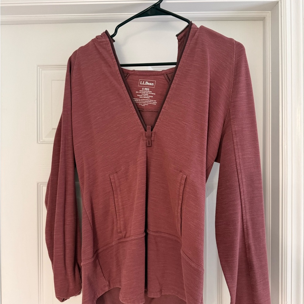 L.L. Bean Burgundy Zip-Up Jacket